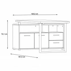 Fredriks Büroset Kendrick II (7-teilig) - Weiß / Grau 55 Fredriks Büroset Kendrick II (7-teilig) - Weiß / Grau -Büromöbel Verkaufsgeschäft 1000292009 211006 14101000681 SKETCH DETAILS P000000001000292009 sketch