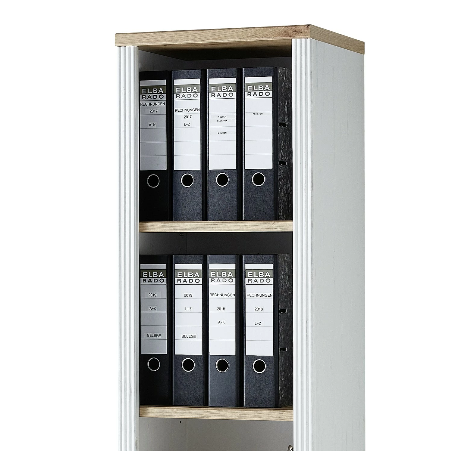 Ridgevalley Büroregal Jasmund II - Pinie Weiß Dekor 7 Ridgevalley Büroregal Jasmund II - Pinie Weiß Dekor – Bild 5