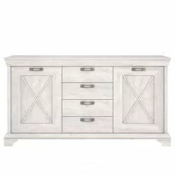 Ridgevalley Sideboard Kimbark II - Pinie Weiß Dekor -Büromöbel Verkaufsgeschäft 1000295071 210924 143048000100 DETAILS P000000001000295071