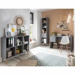 Schildmeyer Aktenregal Jonte - Grau / Eiche 7 Schildmeyer Aktenregal Jonte - Grau / Eiche -Büromöbel Verkaufsgeschäft 1000296210 210927 08194500045 MOOD DETAILS P000000001000296210 mood