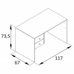 Schildmeyer Schreibtisch Jonte II - Weiß -Büromöbel Verkaufsgeschäft 1000296226 210927 081946000535 SKETCH DETAILS P000000001000296226 sketch
