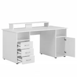 Furnitive Schreibtisch Nora - Weiß 10 Furnitive Schreibtisch Nora - Weiß -Büromöbel Verkaufsgeschäft 1000296243 210927 08195200146 DETAILS P000000001000296243