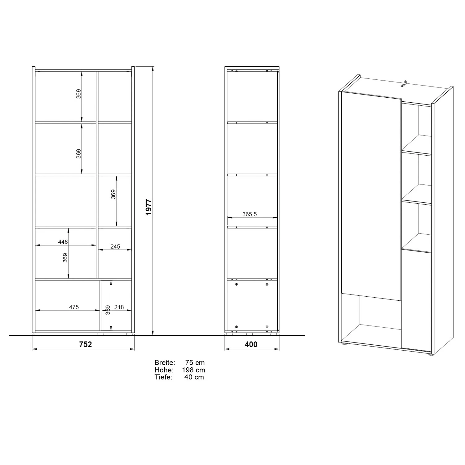 Germania Aktenschrank GW-Indianapolis - Eiche Navarra Dekor / Weiß 8 Germania Aktenschrank GW-Indianapolis - Eiche Navarra Dekor / Weiß – Bild 6