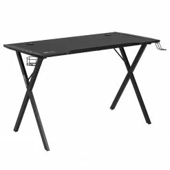 Fredriks LED Gaming Tisch Evinston - Schwarz