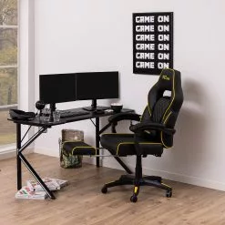 Fredriks Gaming Chair Cloud II - Schwarz / Gelb -Büromöbel Verkaufsgeschäft 1000297638 211007 08054500069 MOOD DETAILS P000000001000297638 mood