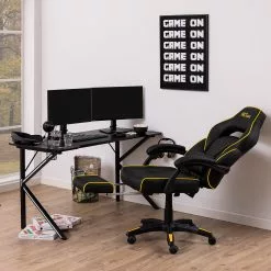 Fredriks Gaming Chair Cloud II - Schwarz / Gelb -Büromöbel Verkaufsgeschäft 1000297638 211007 08054500071 MOOD DETAILS P000000001000297638 mood