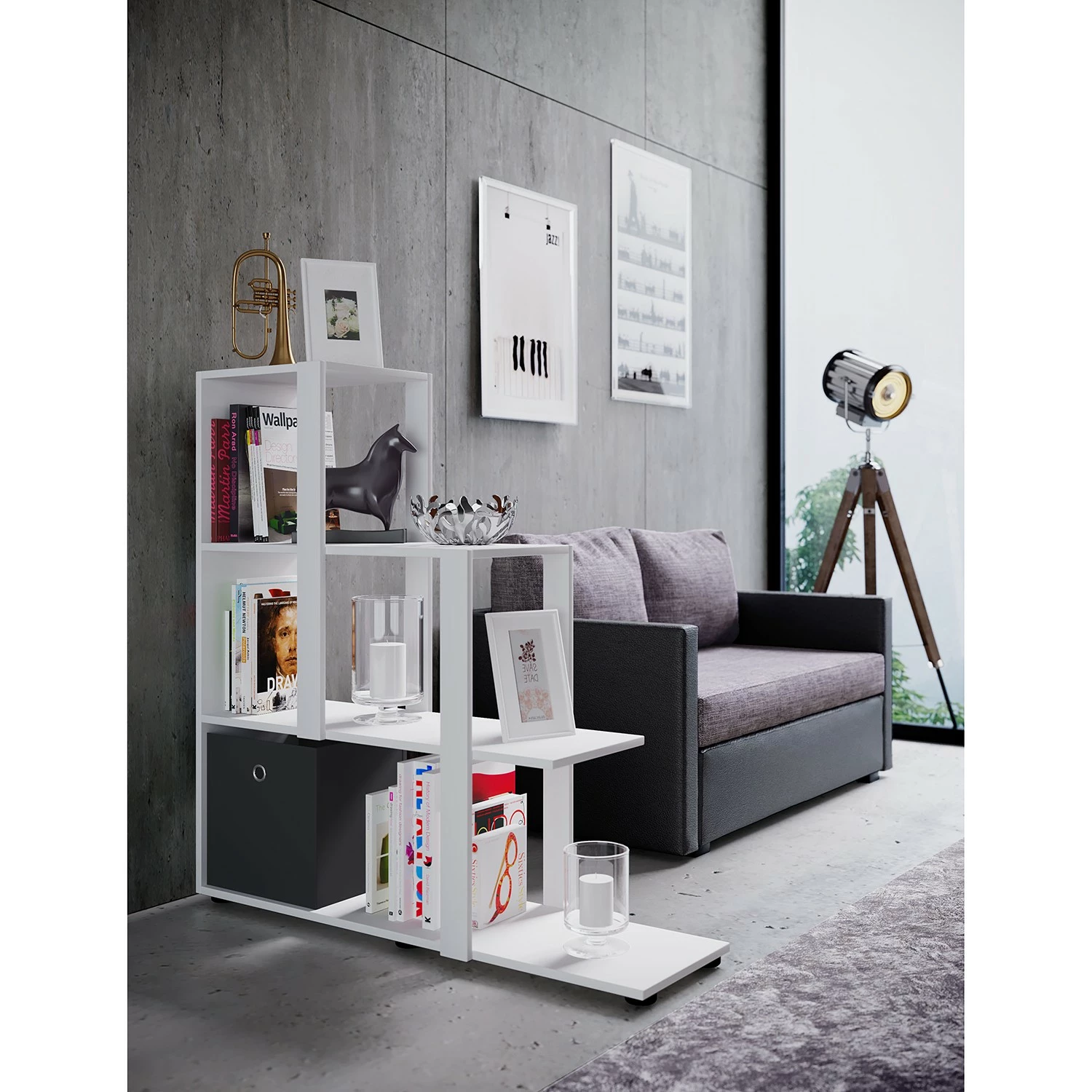 VCM Regal Slando - Weiß 4 VCM Regal Slando - Weiß – Bild 2