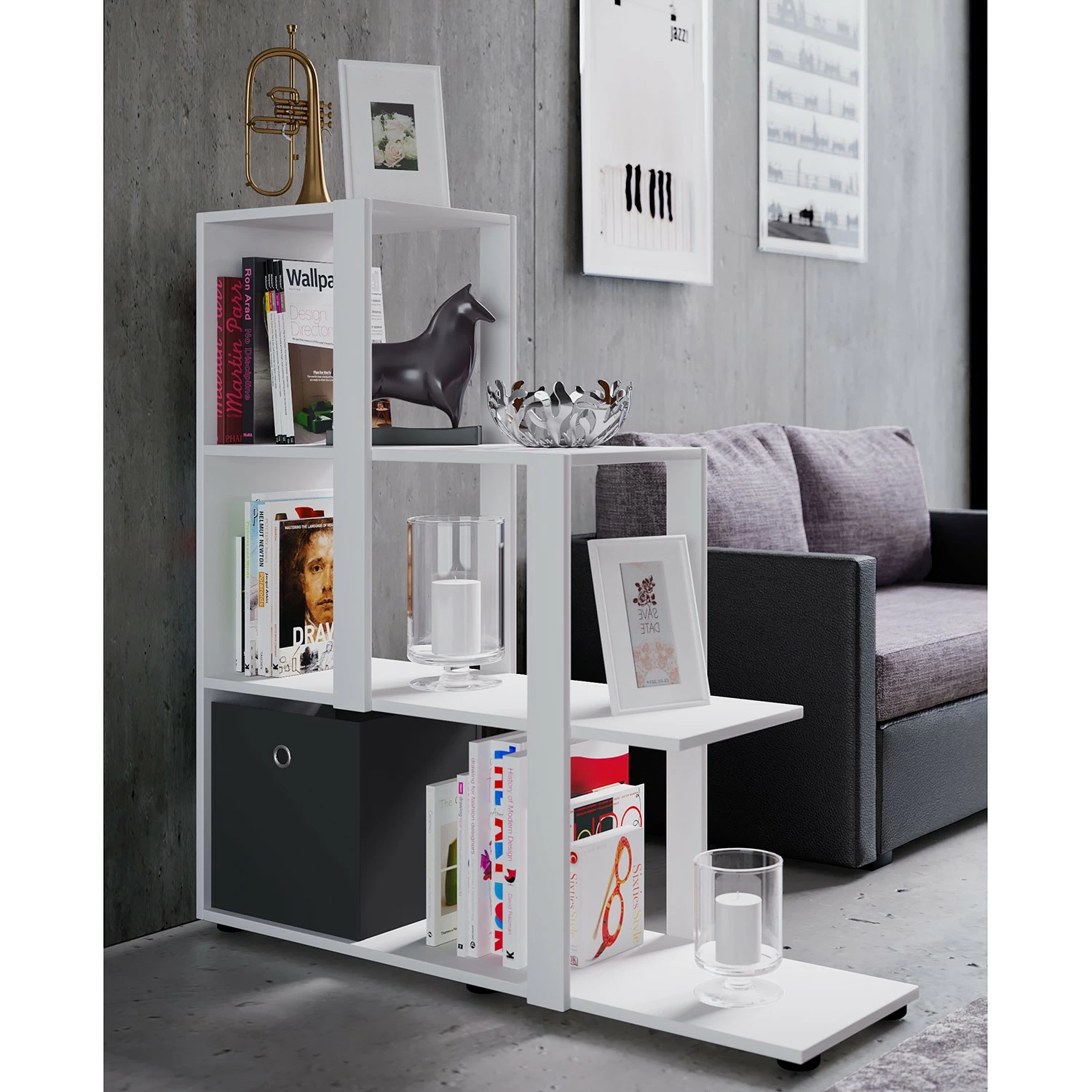 VCM Regal Slando - Weiß 5 VCM Regal Slando - Weiß – Bild 3