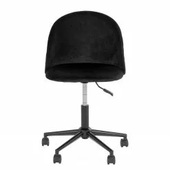 Red Living Bürodrehstuhl Varby - Samt / Stahl - Schwarz -Büromöbel Verkaufsgeschäft 1000299420 211012 13445500175 DETAILS P000000001000299420