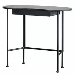 Fredriks Schreibtisch Best - Kiefer massiv / Stahl - Schwarz