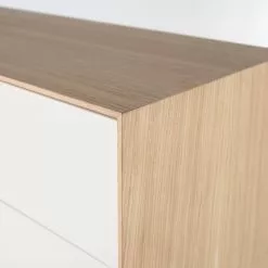 Studio Copenhagen Sideboard Maayka III - Eiche teilmassiv - Mushroom Creme / Eiche Hell -Büromöbel Verkaufsgeschäft 1000300841 220803 033 DETAILS P000000001000300841