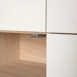 Studio Copenhagen Sideboard Maayka III - Eiche teilmassiv - Mushroom Creme / Eiche Hell -Büromöbel Verkaufsgeschäft 1000300841 220803 035 DETAILS P000000001000300841