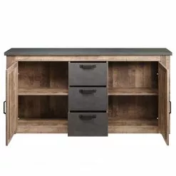 Trendteam Sideboard Georgia - Dunkelgrau / Eiche Rustikal Dekor 12 Trendteam Sideboard Georgia - Dunkelgrau / Eiche Rustikal Dekor -Büromöbel Verkaufsgeschäft 1000300860 211015 12545200147 DETAILS P000000001000300860
