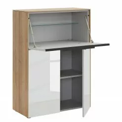 Maja Möbel Sekretär Merit - Eiche Riviera Dekor -Büromöbel Verkaufsgeschäft 1000304070 211108 08102400057 DETAILS P000000001000304070