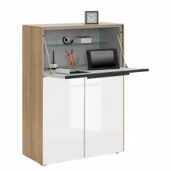 Maja Möbel Sekretär Merit - Eiche Riviera Dekor -Büromöbel Verkaufsgeschäft 1000304070 211108 08102400079 DETAILS P000000001000304070