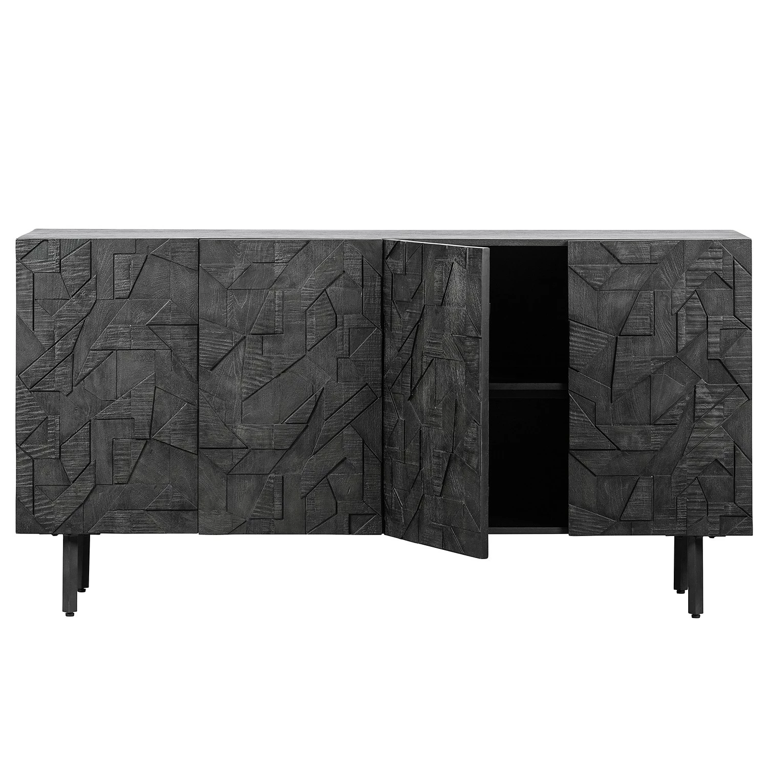 Red Living Sideboard Kaanaa - Schwarz 7 Red Living Sideboard Kaanaa - Schwarz – Bild 5