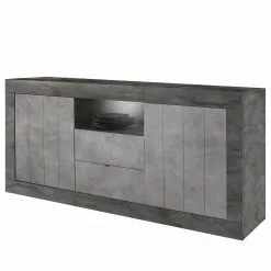 LC Spa Sideboard Urbino I - Hellgrau / Dunkelgrau