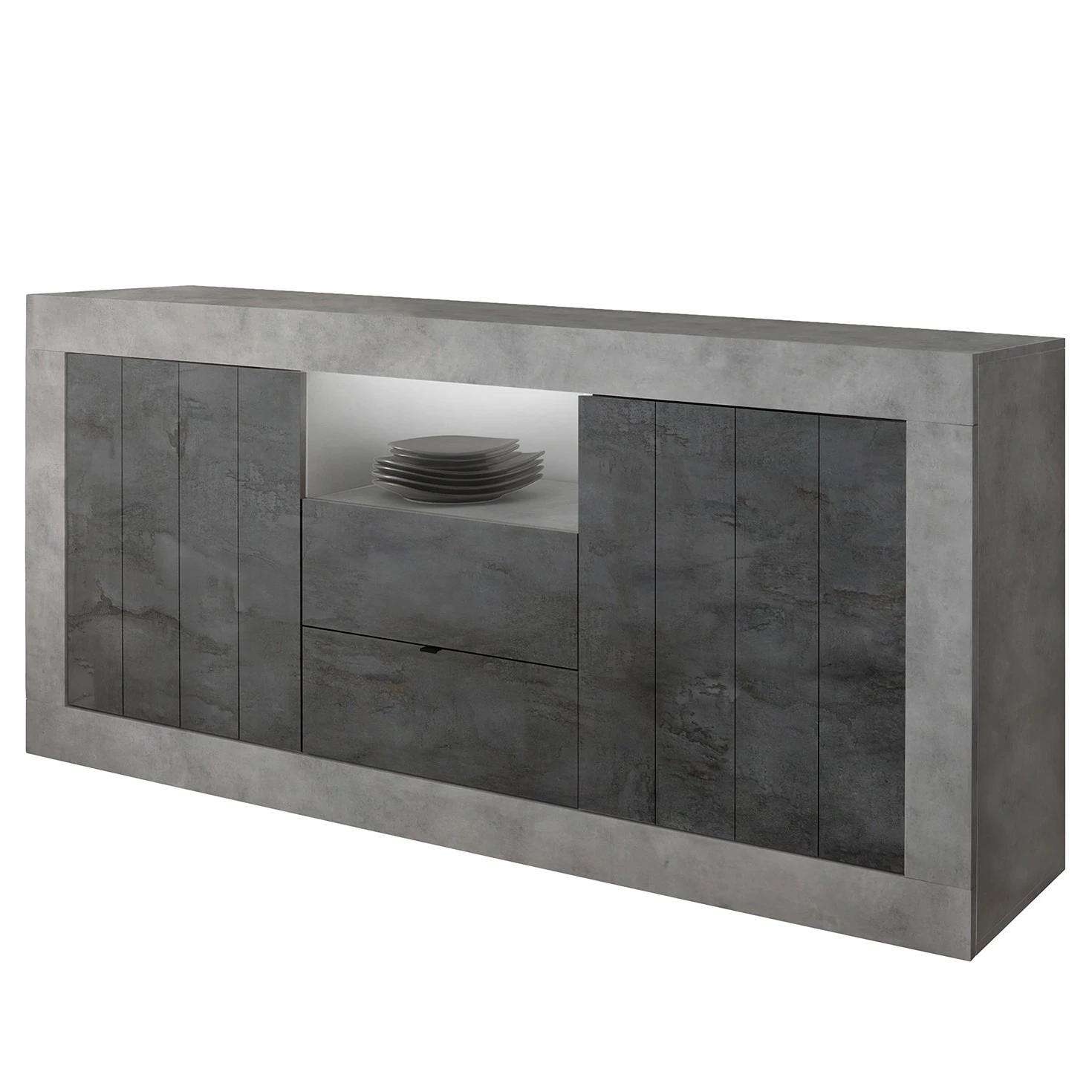 LC Spa Sideboard Urbino I - Anthrazit / Hellgrau 3 LC Spa Sideboard Urbino I - Anthrazit / Hellgrau