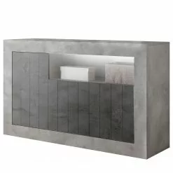 LC Spa Sideboard Urbino II - Anthrazit / Hellgrau