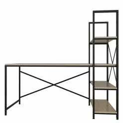 Red Living Schreibtisch-Kombination Living - Eiche Dekor / Schwarz -Büromöbel Verkaufsgeschäft 1000306594 211115 13512400206 DETAILS P000000001000306594