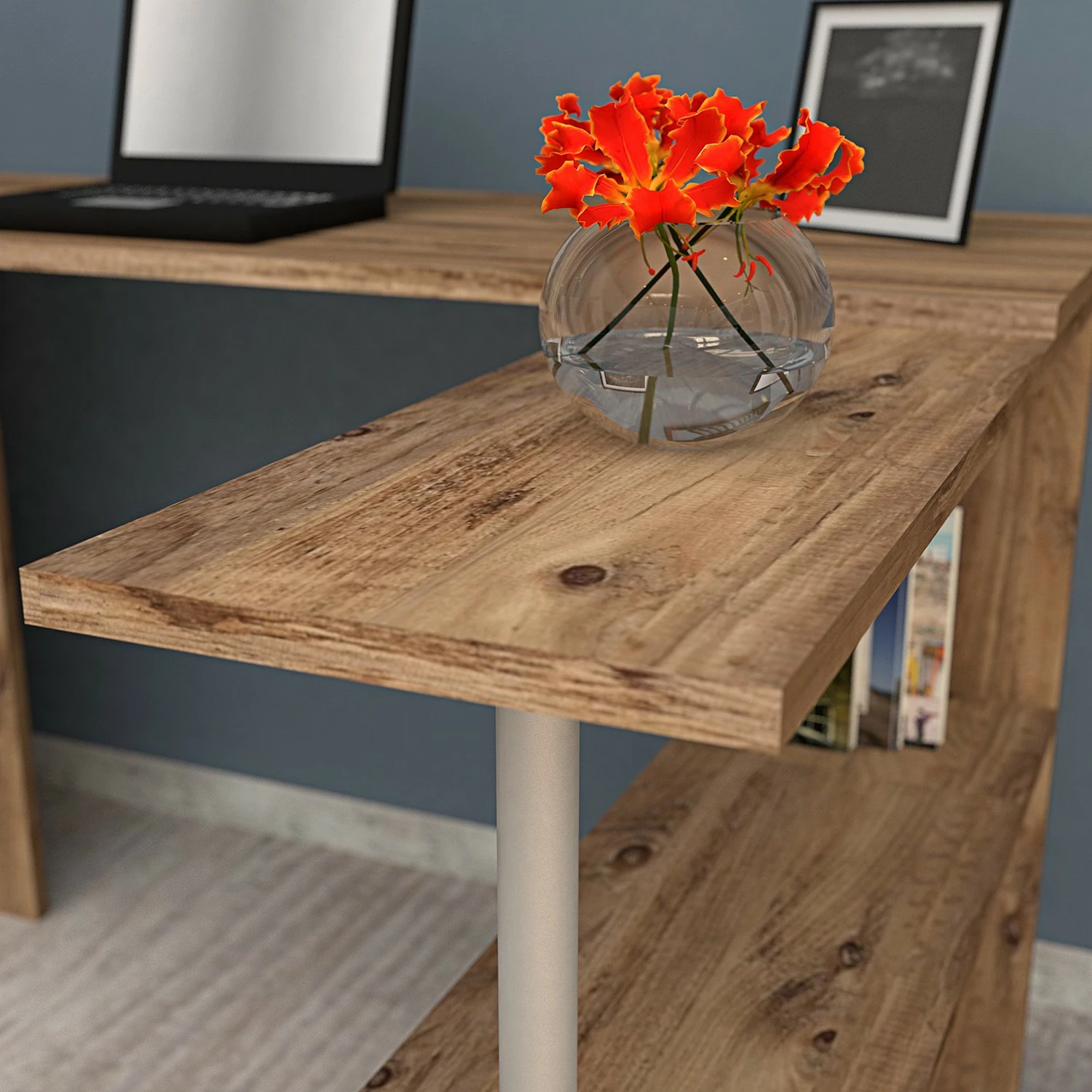 Loftscape Schreibtisch Lasse - Asteiche Dekor 6 Loftscape Schreibtisch Lasse - Asteiche Dekor – Bild 4