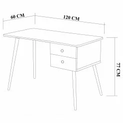 Norrwood Schreibtisch Linu - Kiefer Dekor -Büromöbel Verkaufsgeschäft 1000306644 211115 13541900921 SKETCH DETAILS P000000001000306644 sketch