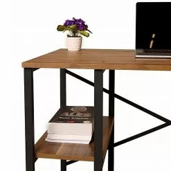 Red Living Schreibtisch Joanna - Kiefer Dekor / Schwarz -Büromöbel Verkaufsgeschäft 1000306650 211115 13540800437 DETAILS P000000001000306650