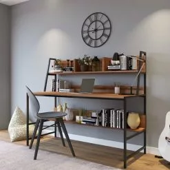 Red Living Schreibtisch Clomeo - Walnuss Dekor -Büromöbel Verkaufsgeschäft 1000306657 211115 13552900538 MOOD DETAILS P000000001000306657 mood