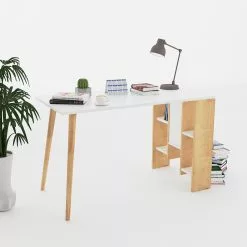 Red Living Schreibtisch Doncaster - Weiß / Eiche Dekor 9 Red Living Schreibtisch Doncaster - Weiß / Eiche Dekor -Büromöbel Verkaufsgeschäft 1000306667 211115 13554800574 DETAILS P000000001000306667