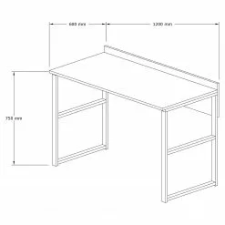 Red Living Schreibtisch Lasy - Weiß 7 Red Living Schreibtisch Lasy - Weiß -Büromöbel Verkaufsgeschäft 1000306677 211115 13550200980 SKETCH DETAILS P000000001000306677 sketch