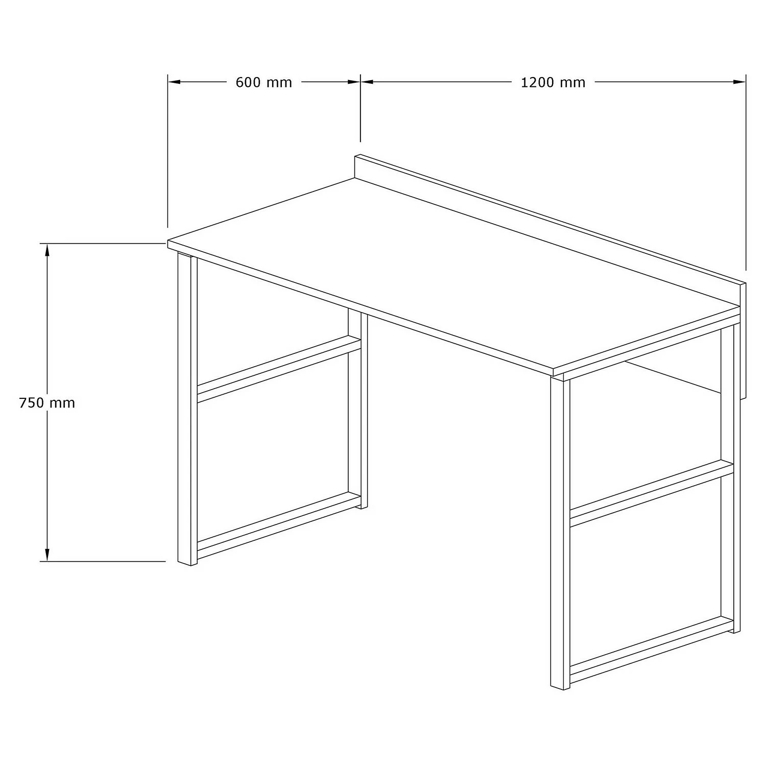 Red Living Schreibtisch Lasy - Weiß 5 Red Living Schreibtisch Lasy - Weiß – Bild 3