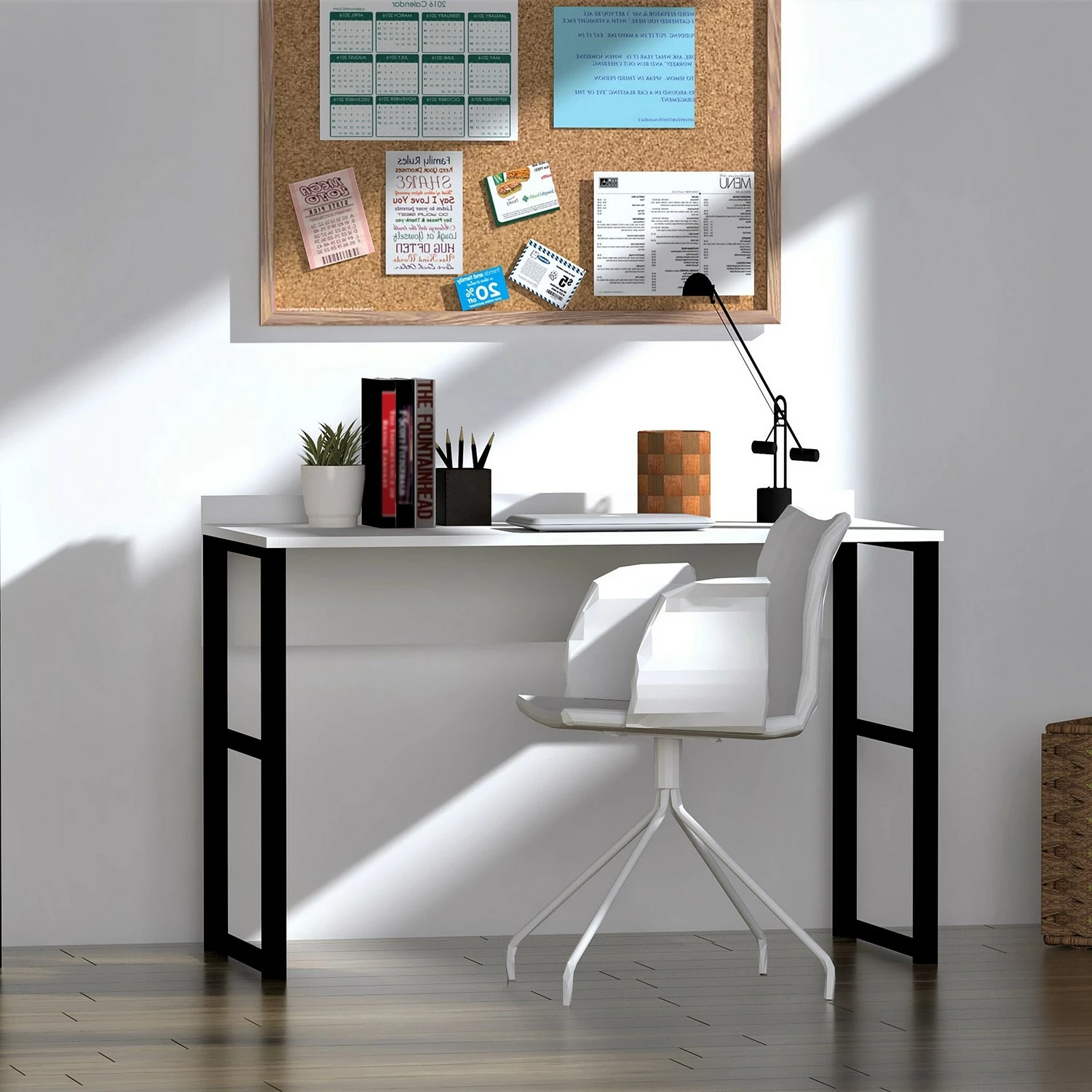 Red Living Schreibtisch Lasy - Weiß 4 Red Living Schreibtisch Lasy - Weiß – Bild 2