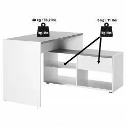 Jahnke Eckschreibtisch ML C 140 E - Wildeiche Dekor / Weiß 16 Jahnke Eckschreibtisch ML C 140 E - Wildeiche Dekor / Weiß -Büromöbel Verkaufsgeschäft 1000307856 211109 135123000533 SKETCH DETAILS P000000001000307856 sketch