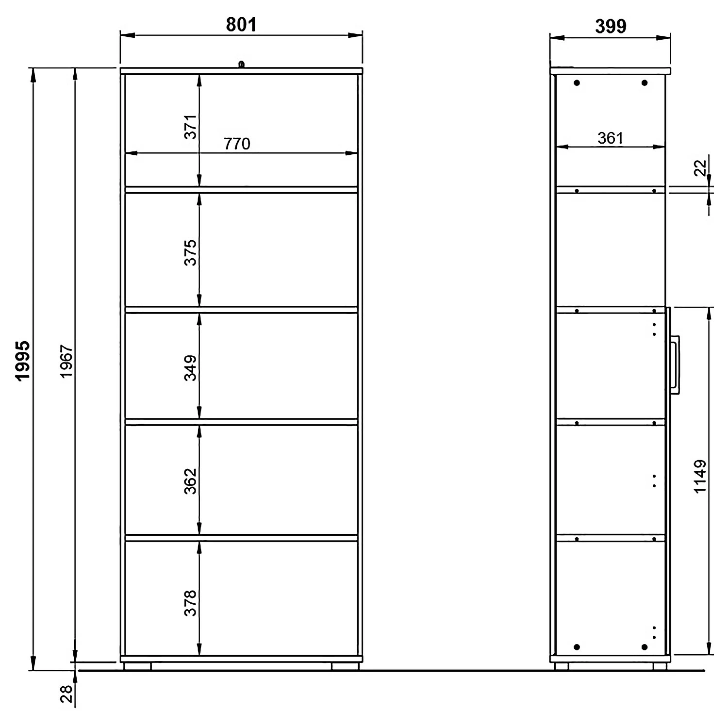 Germania Aktenschrank GW-Profi 2.0 II - Lichtgrau 9 Germania Aktenschrank GW-Profi 2.0 II - Lichtgrau – Bild 7