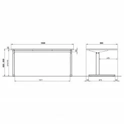 Germania Schreibtisch GW-Profi 2.0 - Eiche Grandson Dekor - Breite: 160 cm 11 Germania Schreibtisch GW-Profi 2.0 - Eiche Grandson Dekor - Breite: 160 cm -Büromöbel Verkaufsgeschäft 1000307858 211109 161637000512 SKETCH DETAILS P000000001000307858 sketch 1