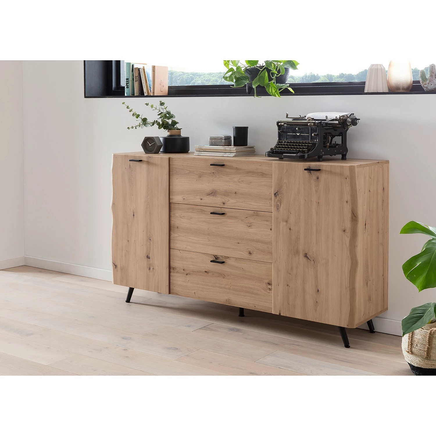 Ars Natura Sideboard Dorchester - Eiche Artisan Dekor 4 Ars Natura Sideboard Dorchester - Eiche Artisan Dekor – Bild 2