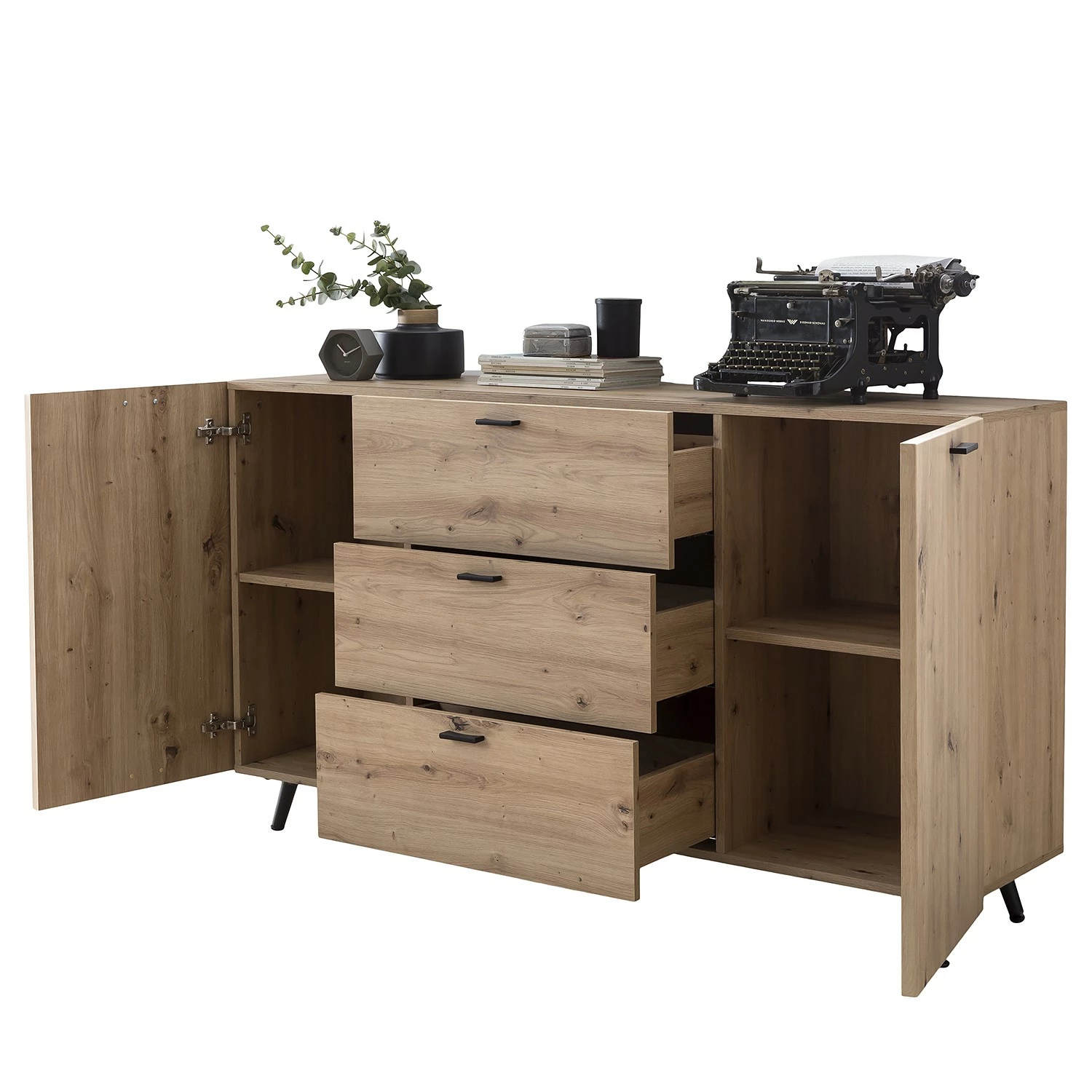 Ars Natura Sideboard Dorchester - Eiche Artisan Dekor 7 Ars Natura Sideboard Dorchester - Eiche Artisan Dekor – Bild 5