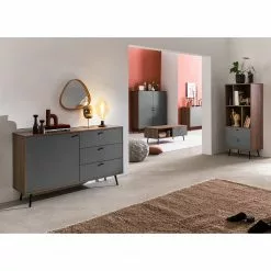 Loftscape Regal Sirkka I - Grau / Walnuss Dekor 7 Loftscape Regal Sirkka I - Grau / Walnuss Dekor -Büromöbel Verkaufsgeschäft 1000310535 211125 111835000110 MOOD DETAILS P000000001000310535 mood