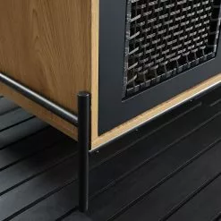 Red Living Sideboard Padbury - Schwarz / Eiche Dekor -Büromöbel Verkaufsgeschäft 1000310550 211125 11183700171 DETAILS P000000001000310550