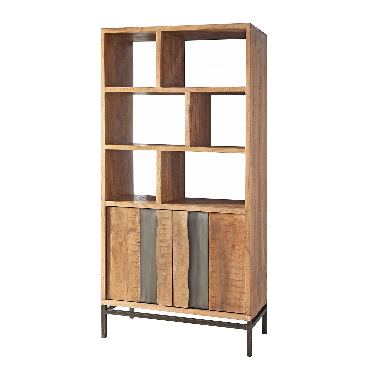 Ars manufacti Büroset Domme (3-teilig) - Akazie massiv / Eisen - Akazie / Anthrazit 4 Ars manufacti Büroset Domme (3-teilig) - Akazie massiv / Eisen - Akazie / Anthrazit – Bild 2