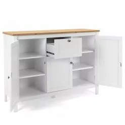 Ridgevalley Sideboard Bombita III - Weiß / Eiche Artisan Dekor -Büromöbel Verkaufsgeschäft 1000310613 211118 06055600077 DETAILS P000000001000310613