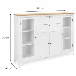 Ridgevalley Sideboard Bombita II - Weiß / Eiche Artisan Dekor 22 Ridgevalley Sideboard Bombita II - Weiß / Eiche Artisan Dekor -Büromöbel Verkaufsgeschäft 1000310614 211118 060556000555 SKETCH DETAILS P000000001000310614 sketch