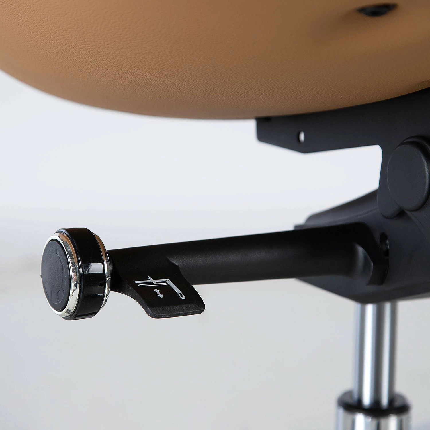 Fredriks Bürostuhl Zore - Kunstleder / Metall - Cognac / Aluminium 16 Fredriks Bürostuhl Zore - Kunstleder / Metall - Cognac / Aluminium – Bild 14