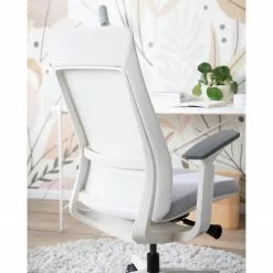 Fredriks Bürostuhl Ross - Hellgrau / Weiß -Büromöbel Verkaufsgeschäft 1000310652 220819 030 DETAILS P000000001000310652