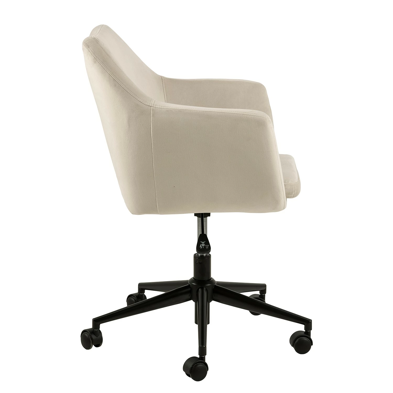 Mørteens Bürodrehstuhl Nicholas III - Samt / Metall - Creme 6 Mørteens Bürodrehstuhl Nicholas III - Samt / Metall - Creme – Bild 4