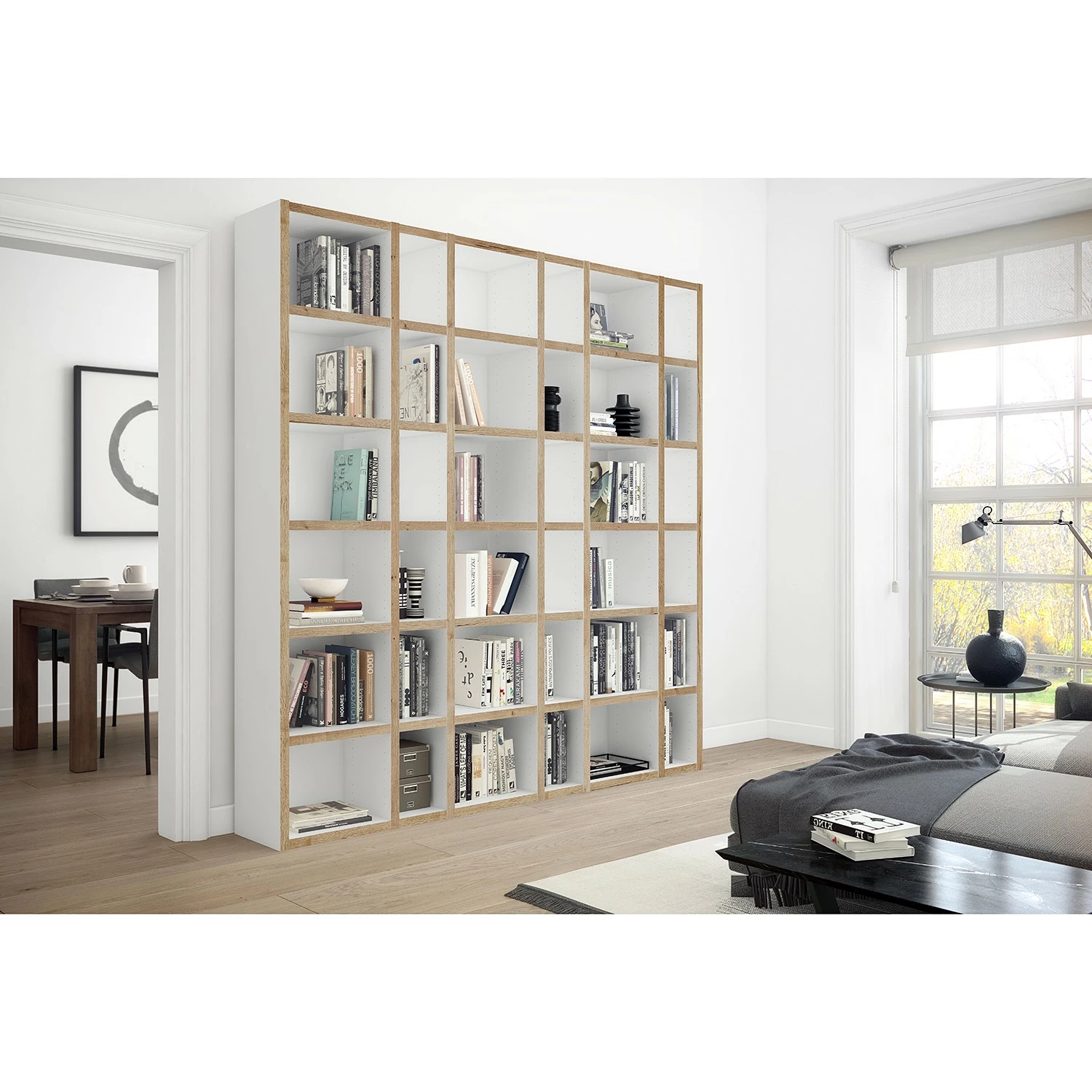 Loftscape Regal Emporior XVII - Wildeiche Dekor - Breite: 216 cm 4 Loftscape Regal Emporior XVII - Wildeiche Dekor - Breite: 216 cm – Bild 2