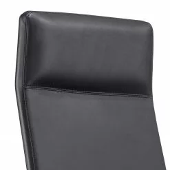 Fredriks Bürostuhl Mecco - Echtleder / Aluminium - Schwarz / Silber -Büromöbel Verkaufsgeschäft 1000312404 211130 13160400052 DETAILS P000000001000312404