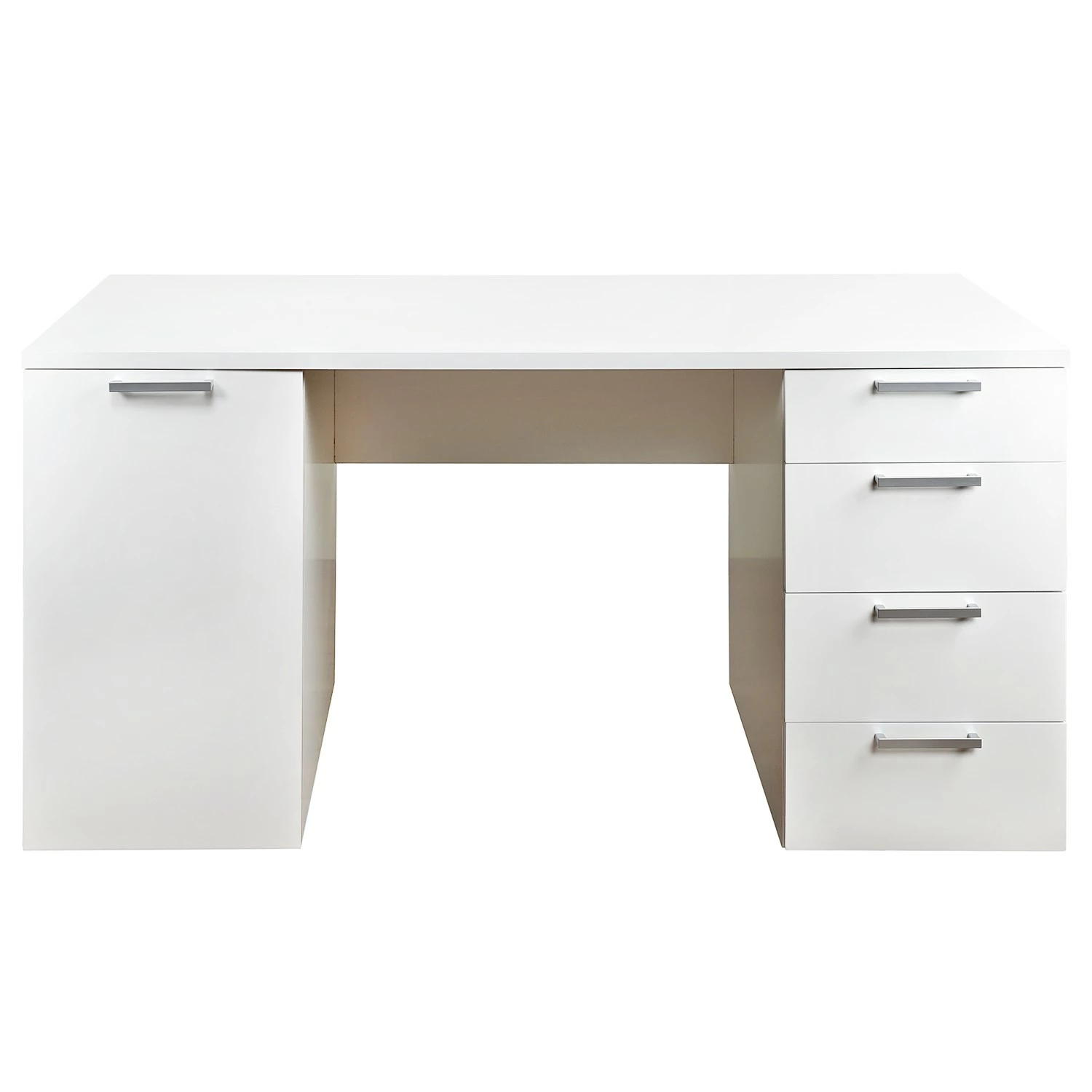 Fredriks Schreibtisch Lenora - Weiß / Silber 3 Fredriks Schreibtisch Lenora - Weiß / Silber