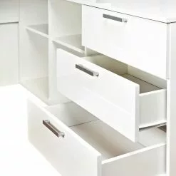 Fredriks Eckschreibtisch Lenora - Weiß / Silber 7 Fredriks Eckschreibtisch Lenora - Weiß / Silber -Büromöbel Verkaufsgeschäft 1000313572 211202 152614000046 DETAILS P000000001000313572