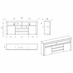 Loftscape Sideboard Stonda - Weiß 13 Loftscape Sideboard Stonda - Weiß -Büromöbel Verkaufsgeschäft 1000314583 211209 12531700632 SKETCH DETAILS P000000001000314583 sketch